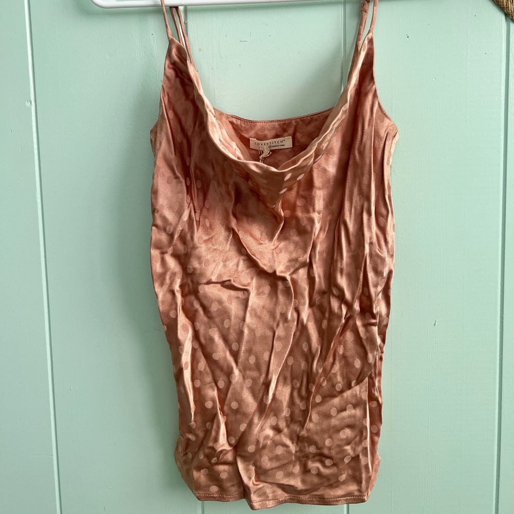 love stitch boutique blush tank size small NWT